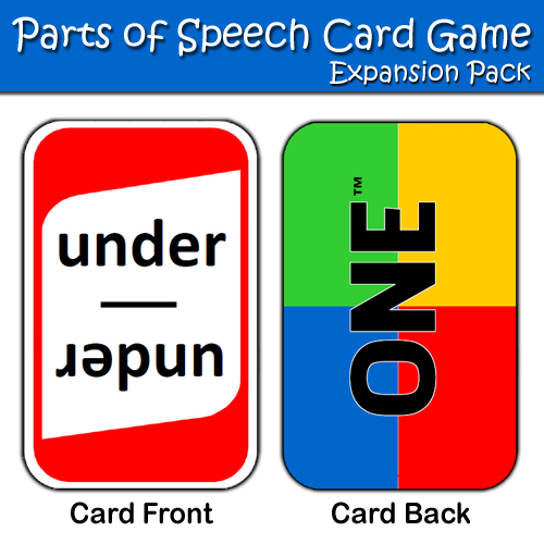 Parts of Speech Game expansion pack Best Teacher Resources Blog